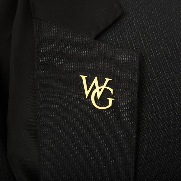 Custom Initials Brooch For Groom Men's Stainless Steel Initials Letters Lapel Pin Personalized Wedding Best Man Jewelry - 图片 5