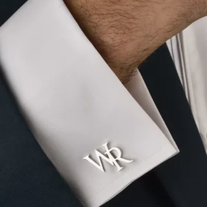 Custom Cufflinks for Groom Stainless Steel Men's Initials Cufflinks Personalized Wedding Best Man Jewelry Gift